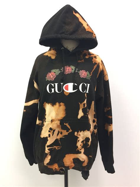 gucci not fake sweater|gucci distressed hoodie.